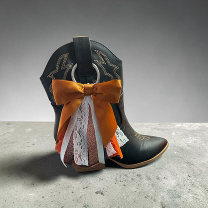 Burnt Orange Bliss Boot Bows